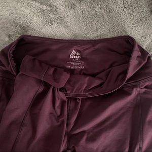 Burgundy RBX fleece lined leggings with pockets*, large